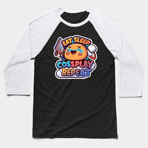 Repeat Cosplay Baseball T-Shirt by yourfavdraw